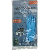Clean-Comfort Huishoudhandschoen blauw maat S Clean-Comfort Huishoudhandschoen blauw maat S