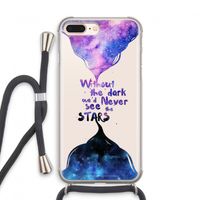 Stars quote: iPhone 8 Plus Transparant Hoesje met koord Stars quote: iPhone 8 Plus Transparant Hoesje met koord