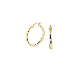 TFT Oorringen Ronde Buis 3,0 Mm Geelgoud Glanzend 3 mm x 24 mm
