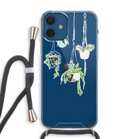 Hang In There: iPhone 12 Transparant Hoesje met koord