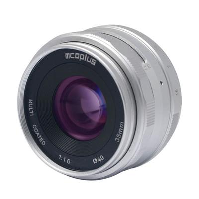McoPlus MCO35mm F/1.6 Fujifilm Zilver