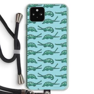 Kroko: Pixel 5a 5G Transparant Hoesje met koord