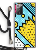 Pop Art #1: Samsung Galaxy Note 20 / Note 20 5G Transparant Hoesje met koord