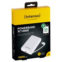 Intenso XC10000 Powerbank 10000 mAh LiPo USB-A, USB-C Wit Statusweergave - thumbnail