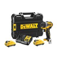 DeWALT DCF601D2 Accu Slagschroevendraaier ¼” Brushless 12V 2.0Ah XR Li-Ion in TSTAK