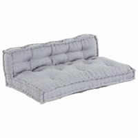 Pallet Sofa Kussen 2 pcs Grijs Stof