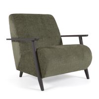 Kave Home Meghan fauteuil groen chenille - thumbnail
