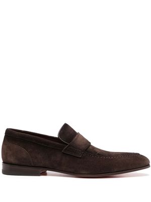Santoni mocassins Diplomat - Marron