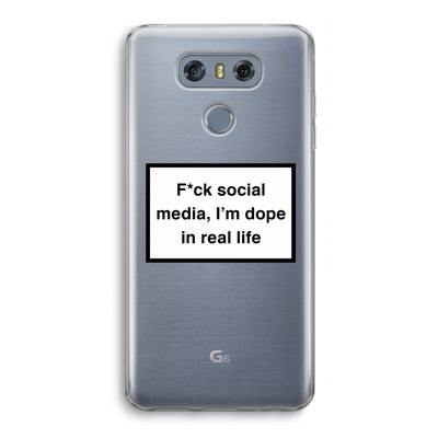I'm dope: LG G6 Transparant Hoesje