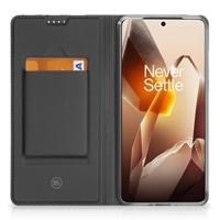 OnePlus 13 Stand Case Zwart Roze Vormen