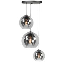 Fantasy globe smoke shine 3 lichts hanglamp