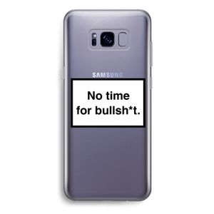 No time: Samsung Galaxy S8 Plus Transparant Hoesje