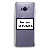 No time: Samsung Galaxy S8 Plus Transparant Hoesje