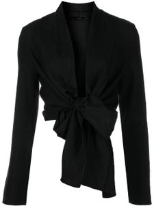 VOZ blouse cache-cœur à col v - Noir