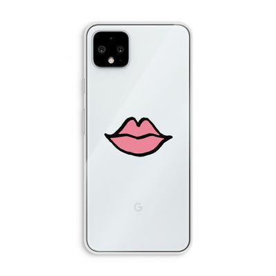 Kusje: Pixel 4 XL Transparant Hoesje