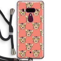 Tijger: HTC U12+ Transparant Hoesje met koord