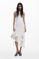 Midi gehaakte jurk - WHITE - S