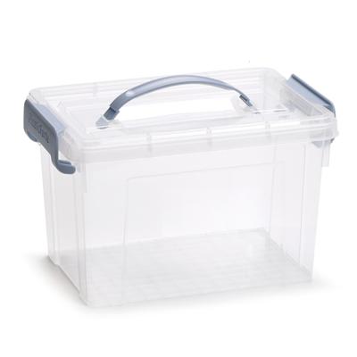 Opslagbox AZUL serie - met deksel - transparant - 5.7 liter - 28 x 20 x 17 cm - kunststof
