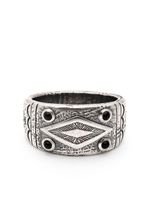 Nialaya Jewelry bague gravée en argent sterling