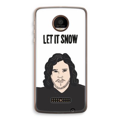 Let It Snow: Motorola Moto Z Force Transparant Hoesje