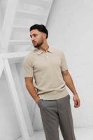 Pure Path Knit Polo Heren Beige - Maat S - Kleur: Beige | Soccerfanshop