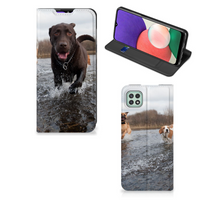 Samsung Galaxy A22 5G Hoesje maken Honden Labrador - thumbnail