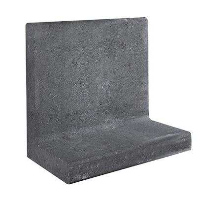 L-element zwart 50x50 voet 30 cm - Gardenlux