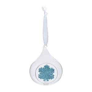 Rivièra Maison Ornament Snowflake Wishes, Blauw