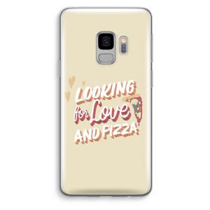 Pizza is the answer: Samsung Galaxy S9 Transparant Hoesje