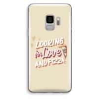Pizza is the answer: Samsung Galaxy S9 Transparant Hoesje - thumbnail