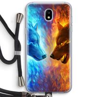 Fire & Ice: Samsung Galaxy J5 (2017) Transparant Hoesje met koord