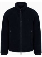 Emporio Armani veste en jean réversible à logo brodé - Noir