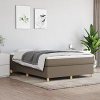 Boxspring bed stof taupe 140x190 cm