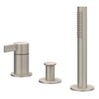 IVY Pact Badrandcombinatie - 3-weg - mengkraan - uittrekbare handdouche - zonder uitloop - Geborsteld nickel PVD 6302103 IVY Pact Badrandcombinatie - 3-weg - mengkraan - uittrekbare handdouche - zonder uitloop - Geborsteld nickel PVD 6302103