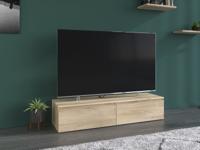 Tv-meubel LAVINAS 2 lades 138 cm krönberg eik