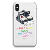 Smile: iPhone XS Transparant Hoesje