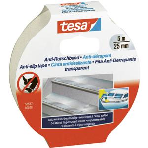 tesa 55587-00000-11 Anti-sliptape Transparant (l x b) 5 m x 25 mm 1 stuk(s)