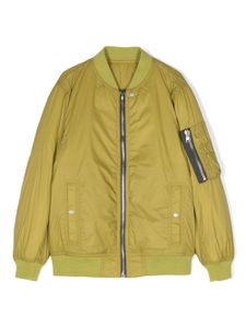 Rick Owens Kids veste bomber zippée à empiècements - Vert