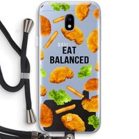 Eat Balanced: Samsung Galaxy J3 (2017) Transparant Hoesje met koord