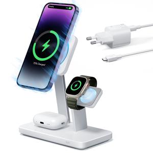 25W 3-in-1 Wireless Charger with MagSafe + CryoBoost EU Plug