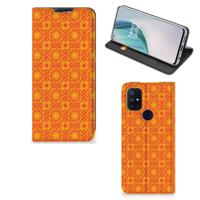 OnePlus Nord N10 5G | Hoesje met Magneet | Batik Oranje