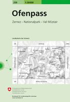 Wandelkaart - Topografische kaart 259 Ofenpass | Swisstopo - thumbnail