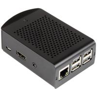 Joy-it rb-alucase+06 SBC-behuizing Geschikt voor serie: Raspberry Pi® Met bevestigingslasplaat Zwart