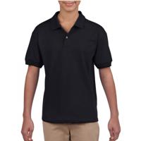 Gildan poloshirt - voor kinderen - zwart - jongens/meisjes - katoen/polyester