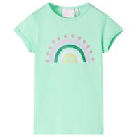 VidaXL Kindershirt 116 felgroen