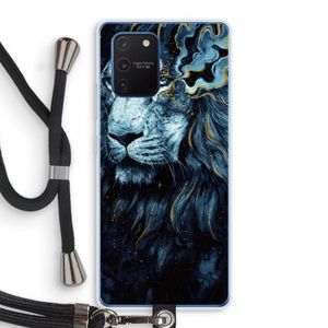 Darkness Lion: Samsung Galaxy Note 10 Lite Transparant Hoesje met koord