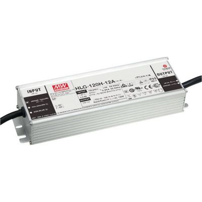 MEAN WELL LED-driver Constante spanning, Constante stroomsterkte 120 W 6 A 20 V/DC 3-in-1 dimmer, Montage op ontvlambare oppervlakken, Geschikt voor meubels,