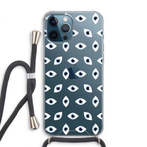 Eyes pattern: iPhone 12 Pro Max Transparant Hoesje met koord
