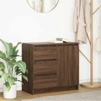 Dressoir met lade 71x35x65 cm spaanplaat bruin eikenkleurig