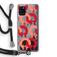 Dogs: Samsung Galaxy A31 Transparant Hoesje met koord